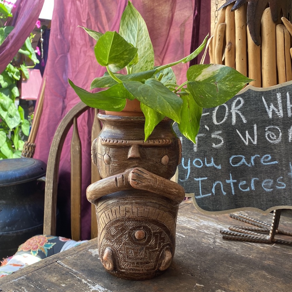 🤗374-You Are Marvellous ❤️ Vintage Handcrafted Clay Vase